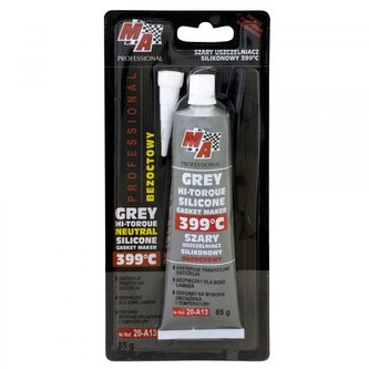 MA PROFESSIONAL Silikonový tmel šedý 399°C \"bez kyseliny\" - 85 g