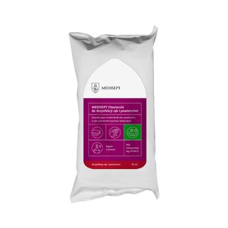 MEDISEPT Ubrousky pro dezinfekci rukou a povrchů, 50 ks