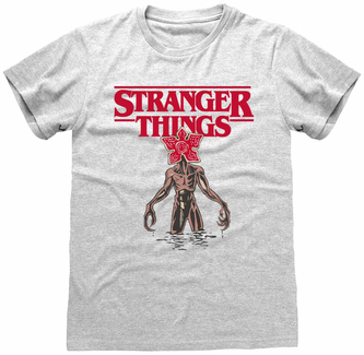 Pánské tričko Netflix|Stranger Things: Logo Demogorgon (XL) šedá bavlna Pánské tričko Netflix|Stranger Things: Logo Demogorgon (XL) šedá bavlna