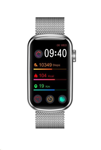 Garett Smartwatch Wave RT stříbrná ocel