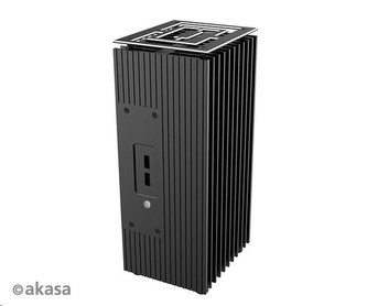AKASA case Turing TN, fanless case, černá