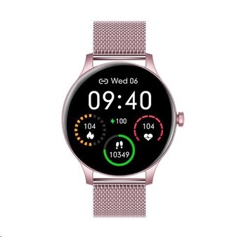 Garett Smartwatch Classy růžová, ocel Garett Smartwatch Classy růžová, ocel