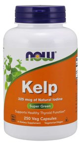 Jód extrakt z kelpu 325 mcg - NOW Foods - 250 kaps.