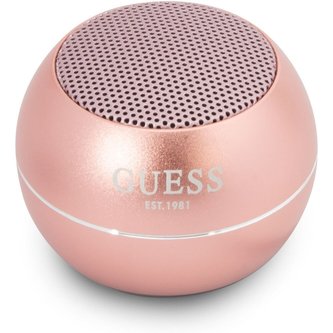 Guess Mini Bluetooth Speaker (3W) růžový