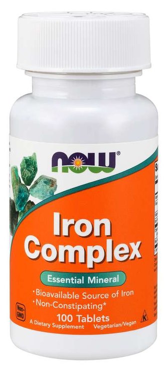 Iron Complex - NOW Foods - 100 tab.