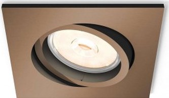 BODOVÉ ZAPUŠTĚNÉ SVÍTIDLO 50401/05/PN měď, GU10 1x5,5W