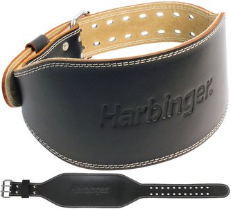 Fitness opasek Padded Leather Black - Harbinger - Velikost: XXL - černá