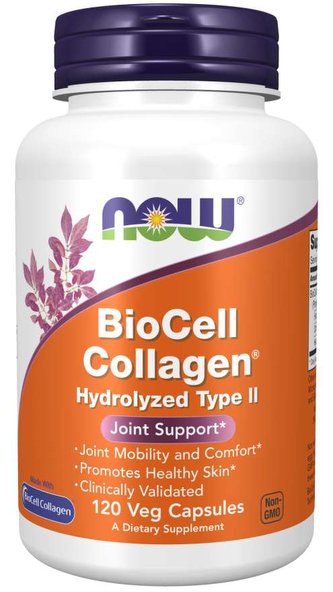 BioCell Collagen® hydrolyzovaný typ II - NOW Foods - 120 kaps.