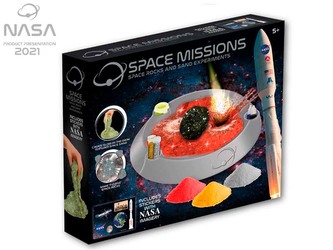 NASA sada na výrobu ve tmě svítícího vesmírného písku a kamenů v krabičce