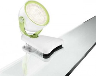 BODOVÁ LED LAMPIČKA S KLIPEM 53231/33/16 bílo-zelená 1x3W