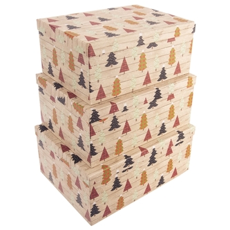 Dárková krabice STROMEK 3 ks