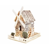 3D Dřevěné puzzle - Větrný mlýn 2