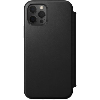 Nomad Rugged Folio Leather MagSafe pouzdro Apple iPhone 12/12 Pro černý