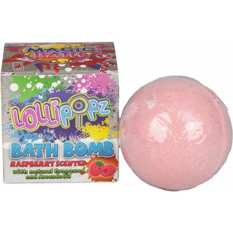 Šumivá koule do vany Lollipopz vůní maliny
