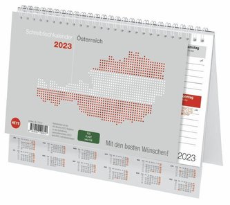 Schreibtischkalender Österreich klein 2023