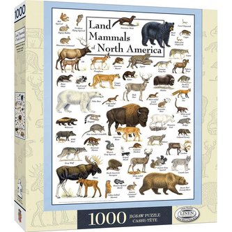 Puzzle 1000 Dzikie zwierzęta Ameryki Północnej