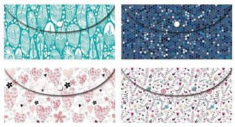 Koperta na dokumenty dekor DL mix 1 kus