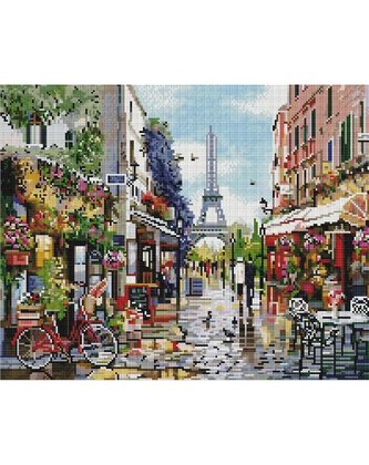 Mozaika diamentowa - Kwiatowy Paryż 40x50cm