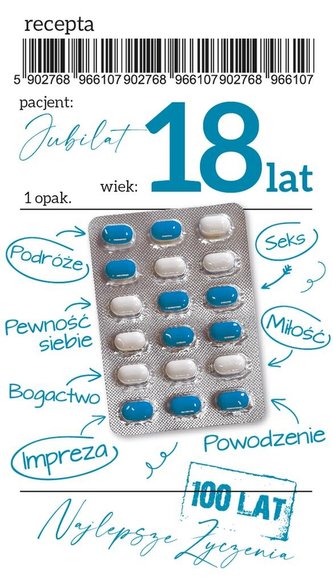 Karnet Urodziny Osiemnastka Gift-30