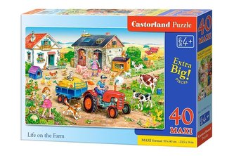 Puzzle 40 maxi - Życie na farmie CASTOR Puzzle 40 maxi - Życie na farmie CASTOR
