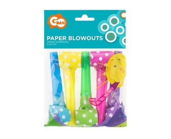 Trąbeki w groszki 5szt.