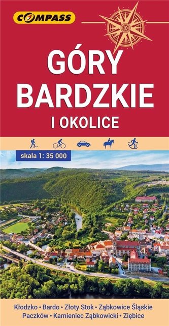 Mapa tur. - Góry Bardzkie i okolice 1:35 00 w.2021 Mapa tur. - Góry Bardzkie i okolice 1:35 00 w.2021