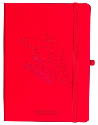 Kalendarz 2022/23 B6 tyg. Salsa czerwony-but