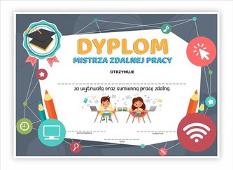 Dyplom A5 mistrza pracy zdalnej - Internet 10 szt Dyplom A5 mistrza pracy zdalnej - Internet 10 szt