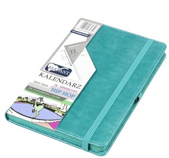 Kalendarz 2023 A5 tyg. Hip hop turkusowy ELEFANT