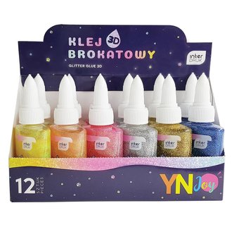 Klej brokatowy 3D YNJ 40g (12szt)