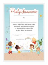 Dyplom A4 podziękowania dla rodziców 10szt
