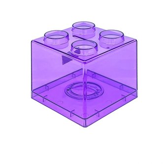 Skarbonka klocek fioletowa