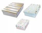 Zestaw do pakowania prezentów pastelowo-złote 3szt