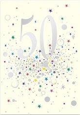 Karnet B6 z kopertą Urodziny 50