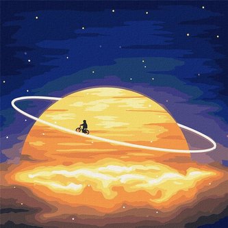 Malowanie po numerach - Wokół Saturna 50x50 Malowanie po numerach - Wokół Saturna 50x50