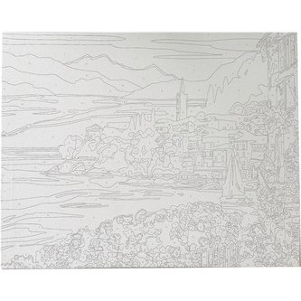 Płótno malarskie ze szkicem 40x50cm 89686