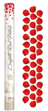 Konfetti pneumatyczne tekstylne płatki róż czerw.