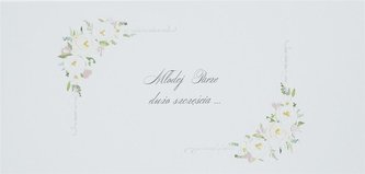 Karnet Ślub DL S48 - Młodej Parze dużo szczęścia