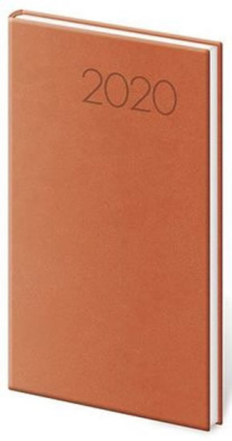 Diář 2020 - Print/týdenní/kapesní/oranžová