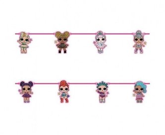 Party papírová girlanda LOL Surprise - postavičky 160 cm