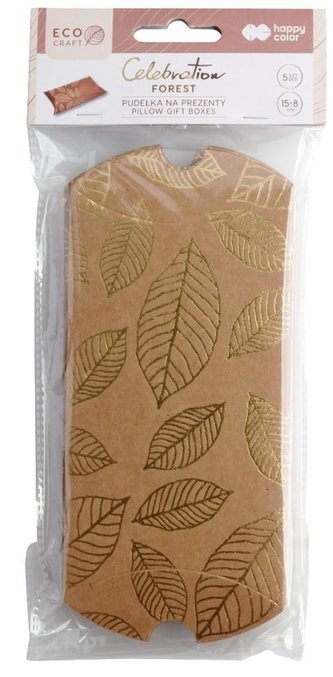 Pudełko na prezenty Forest 15x8cm 5szt HAPPY COLOR