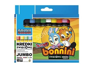 Kredki świecowe trójkątne JUMB 12 kol. YN NOSTER