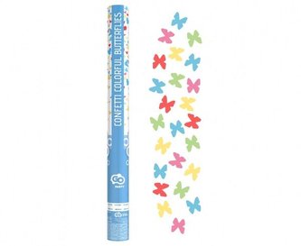 Konfetti pneumatyczne kolorowe motylki 60cm