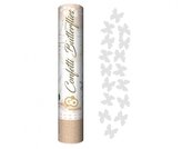 Konfetti pneumatyczne białe motylki 30cm