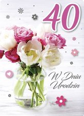 Karnet Urodziny 40 GM-810