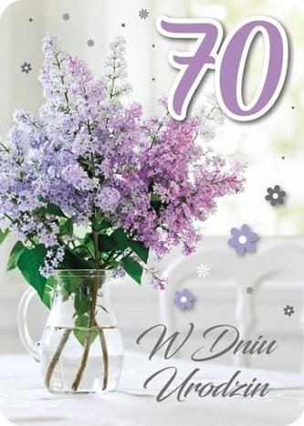 Karnet Urodziny 70 GM-813