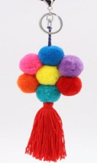 Brelok - kuleczki czerwony