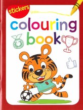 Colouring book z naklejkami. Tygrys