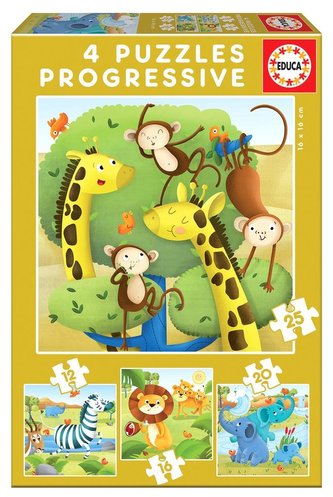 Puzzle 12+16+20+25 Dzikie zwierzęta G3 Puzzle 12+16+20+25 Dzikie zwierzęta G3