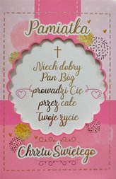 Karnet Chrzest dziewczynka 6K - 009